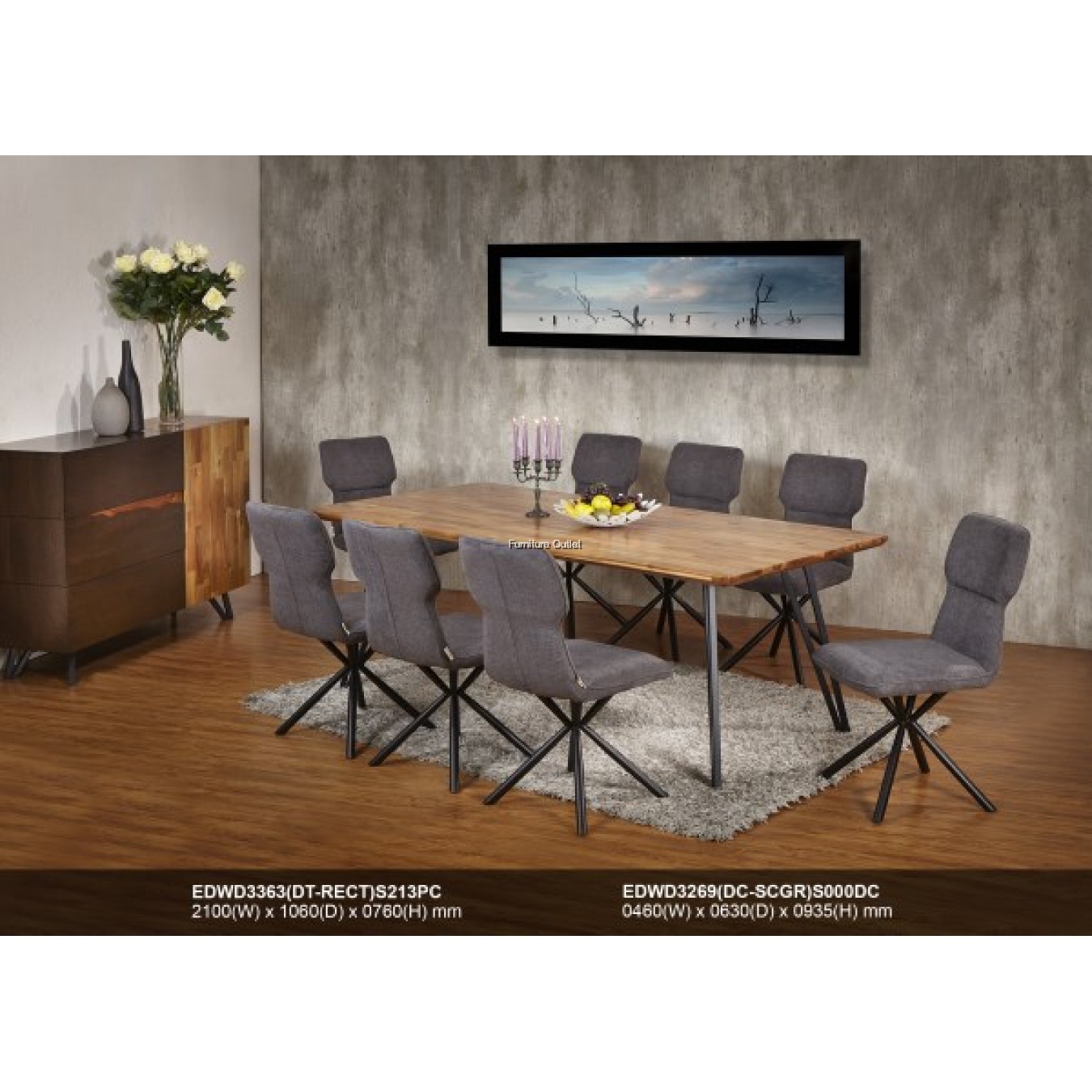 KENYA DINING SET 1+8